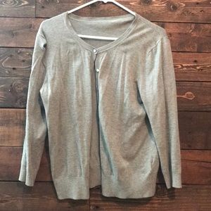 Gray cardigan